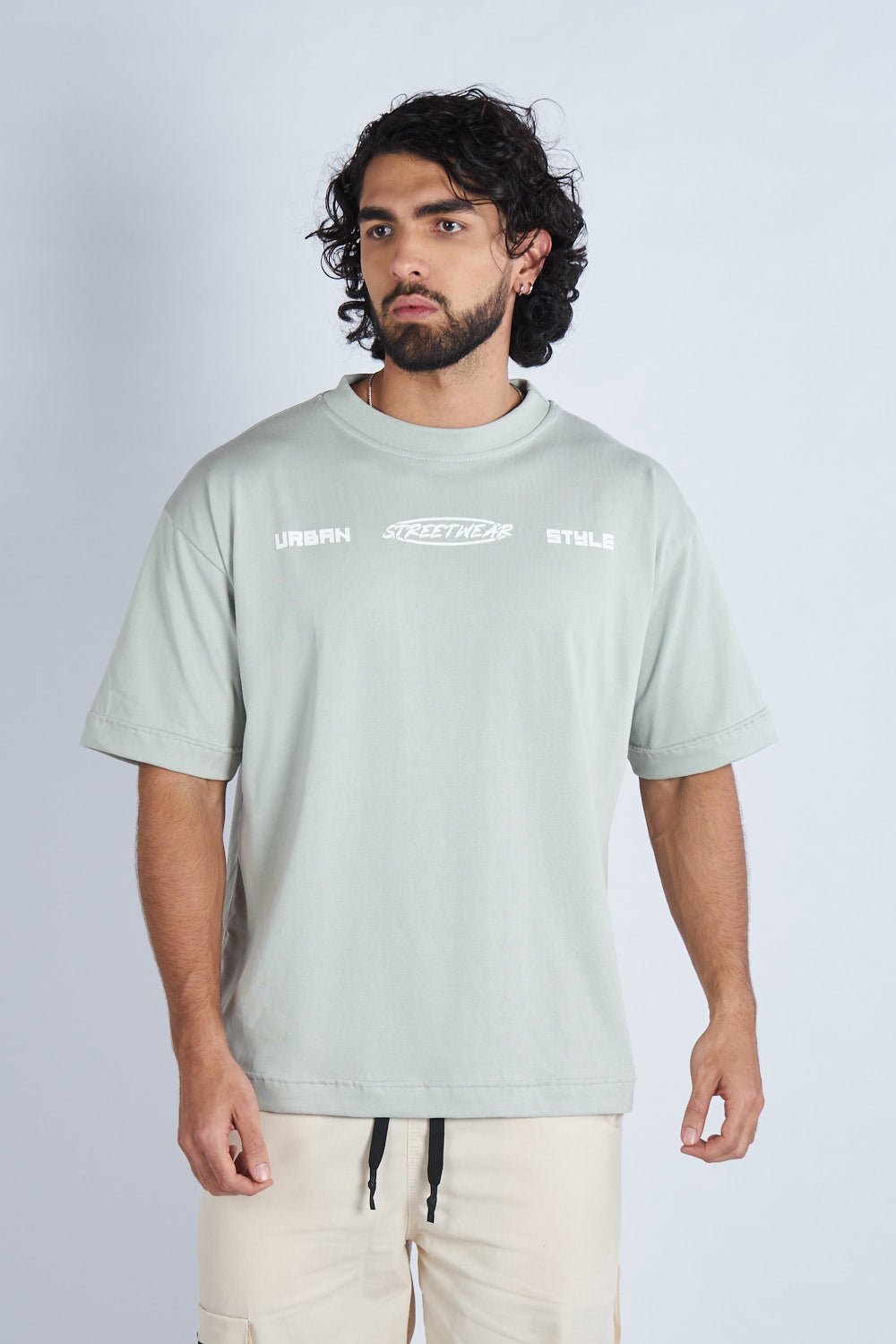 Camiseta oversize estampada Together Gris V | DROP 03 |