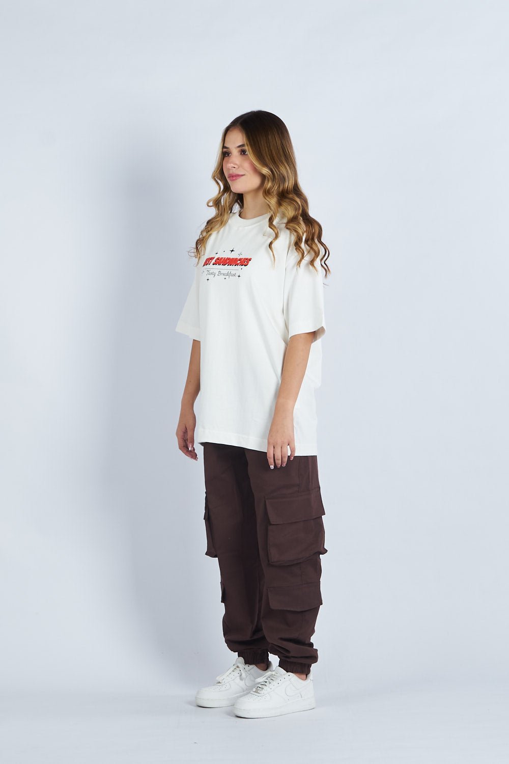 Camiseta oversize estampado Best Sandwiches Marfil| DROP 03 |