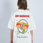 Camiseta oversize estampado Best Sandwiches Marfil| DROP 03 |