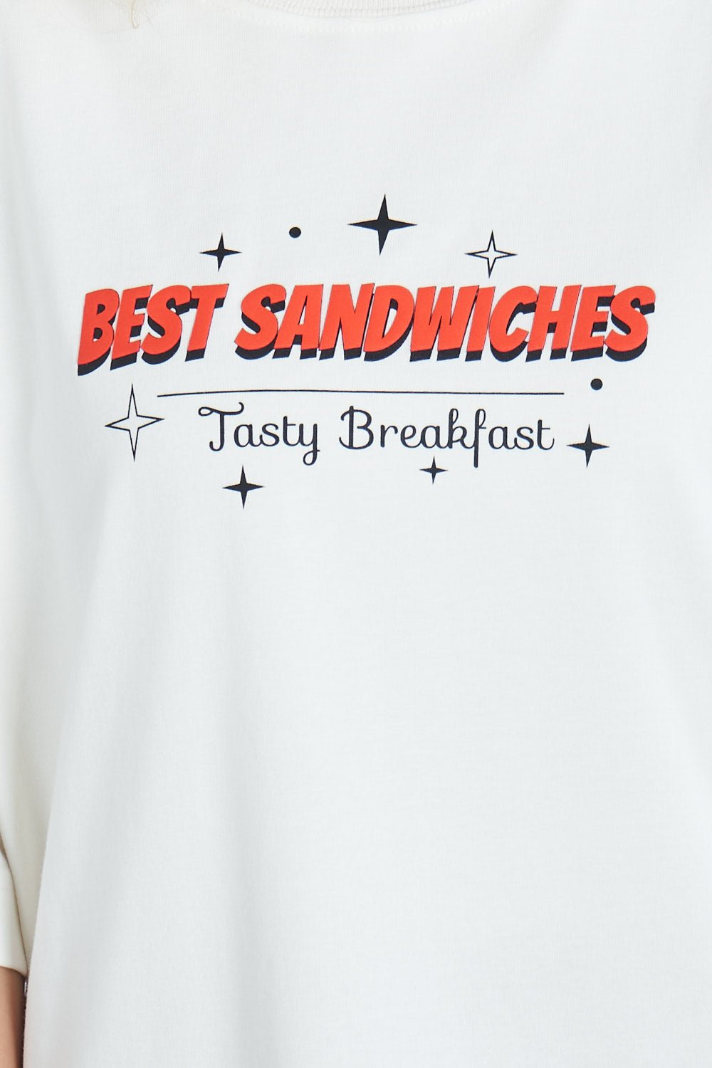 Camiseta oversize estampado Best Sandwiches Marfil| DROP 03 |