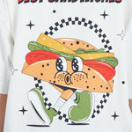 Camiseta oversize estampado Best Sandwiches Marfil| DROP 03 |