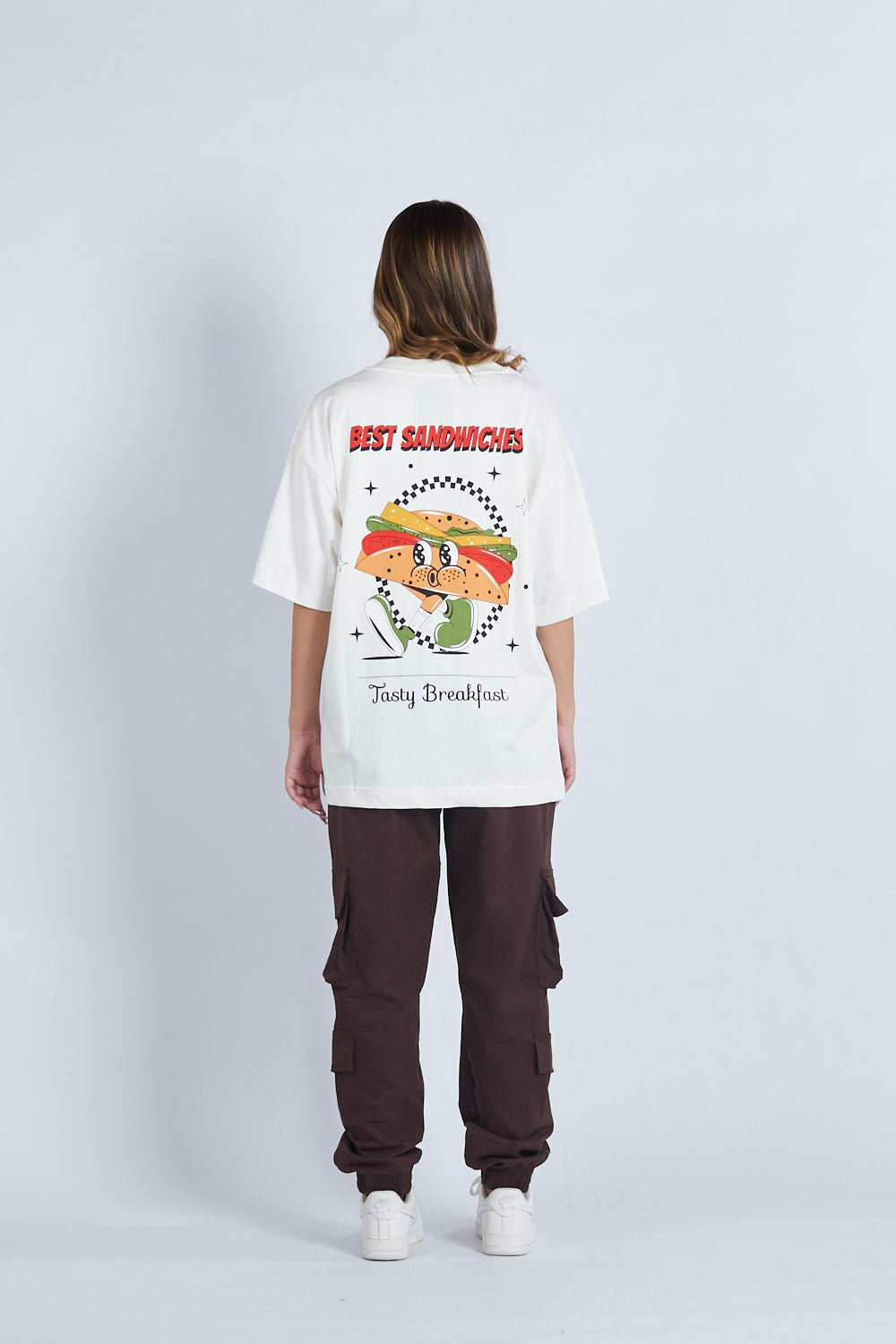 Camiseta oversize estampado Best Sandwiches Marfil| DROP 03 |