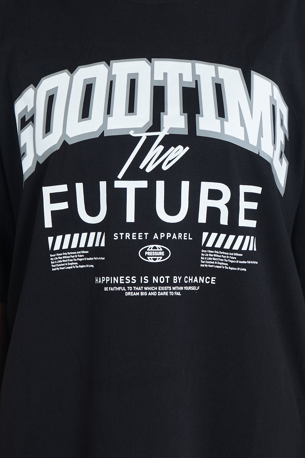 Camiseta oversize estampado Good Time Negro | DROP 03 |