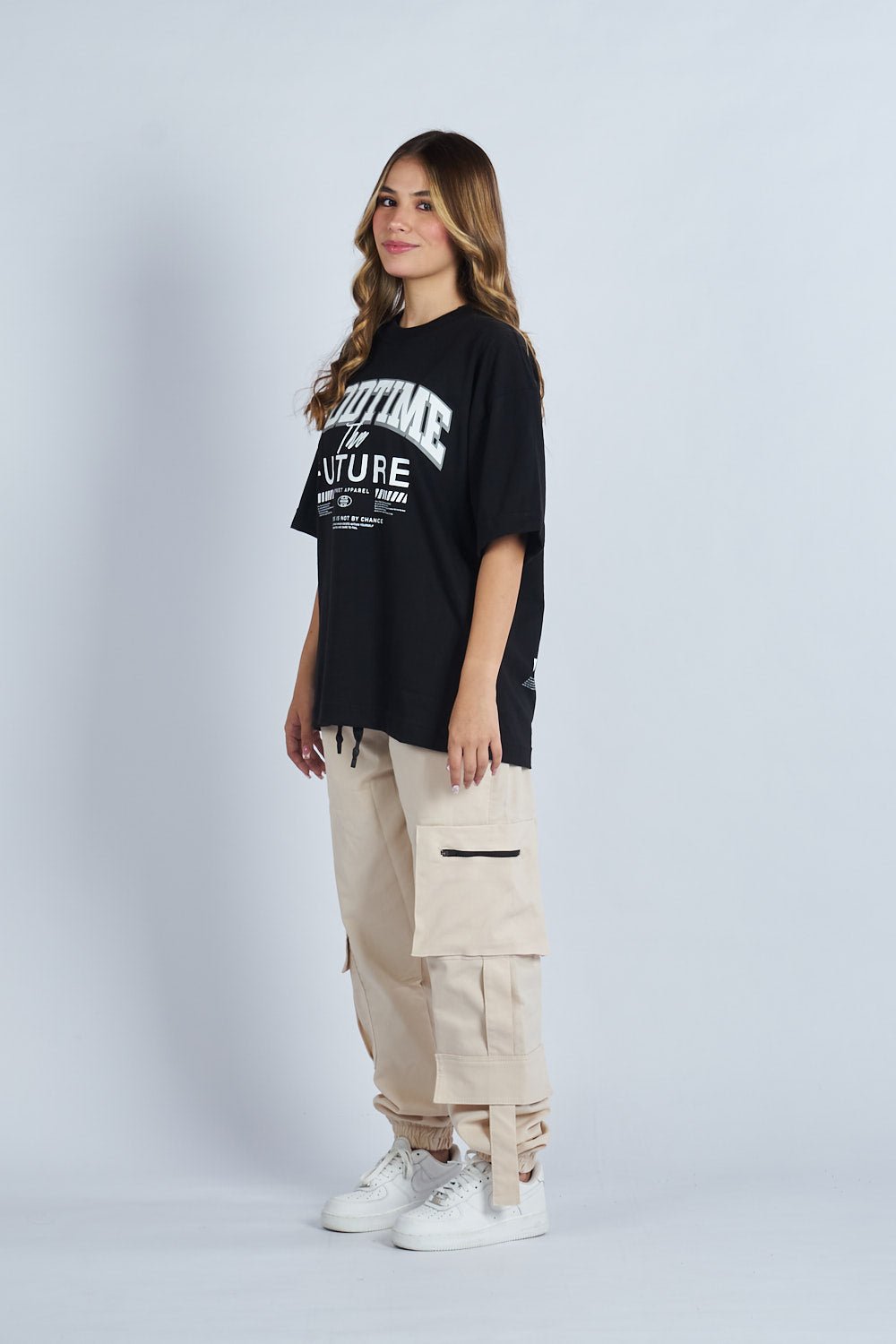 Camiseta oversize estampado Good Time Negro | DROP 03 |