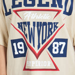 Camiseta oversize estampado Legend Beige | DROP 03 |