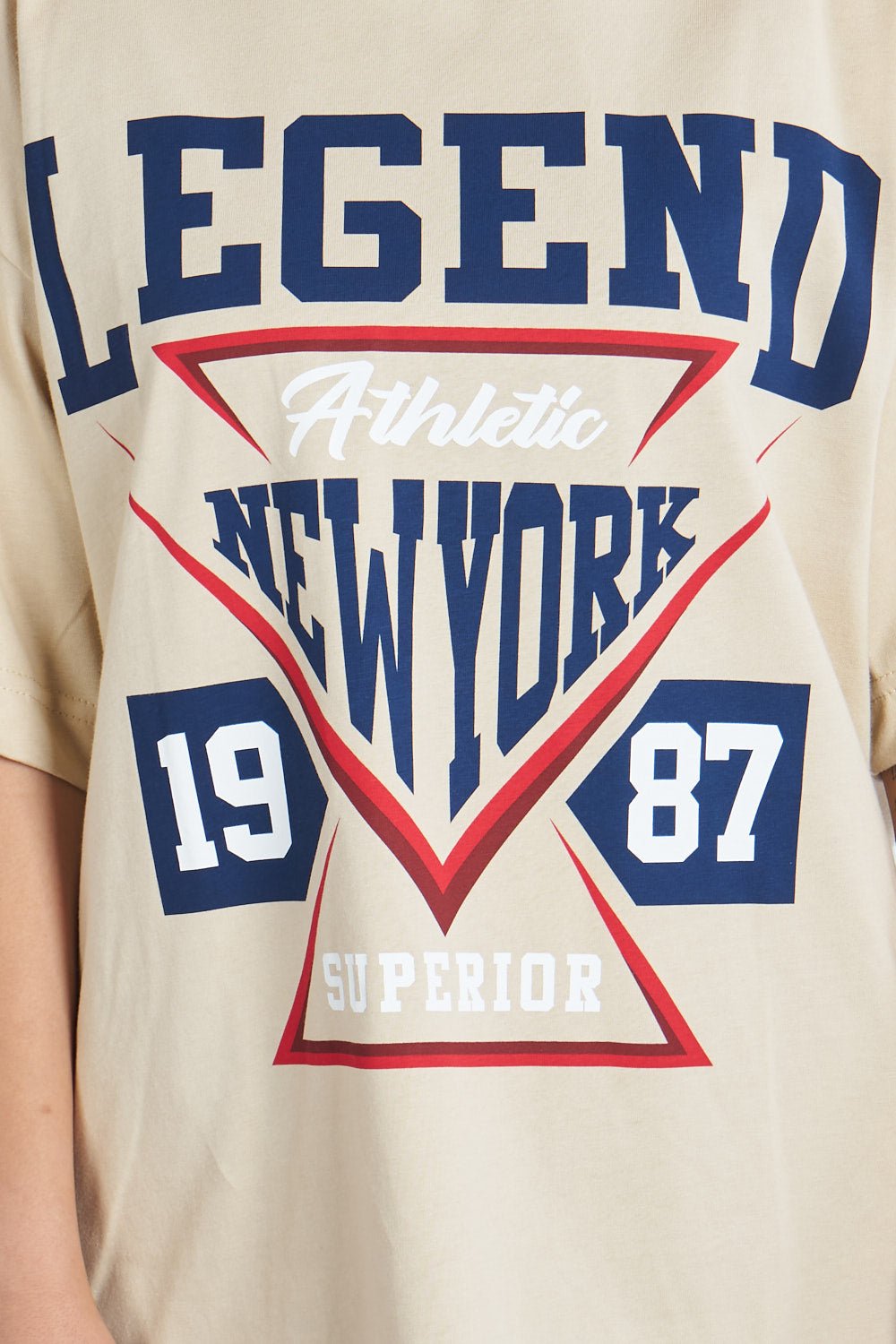 Camiseta oversize estampado Legend Beige | DROP 03 |