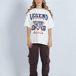 Camiseta oversize estampado Legend Blanco | DROP 03 |