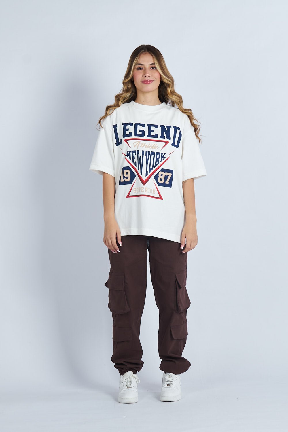 Camiseta oversize estampado Legend Blanco | DROP 03 |