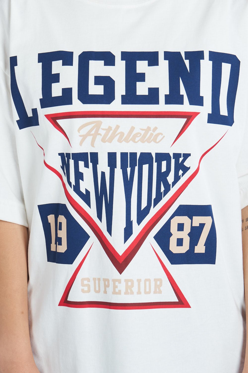 Camiseta oversize estampado Legend Blanco | DROP 03 |