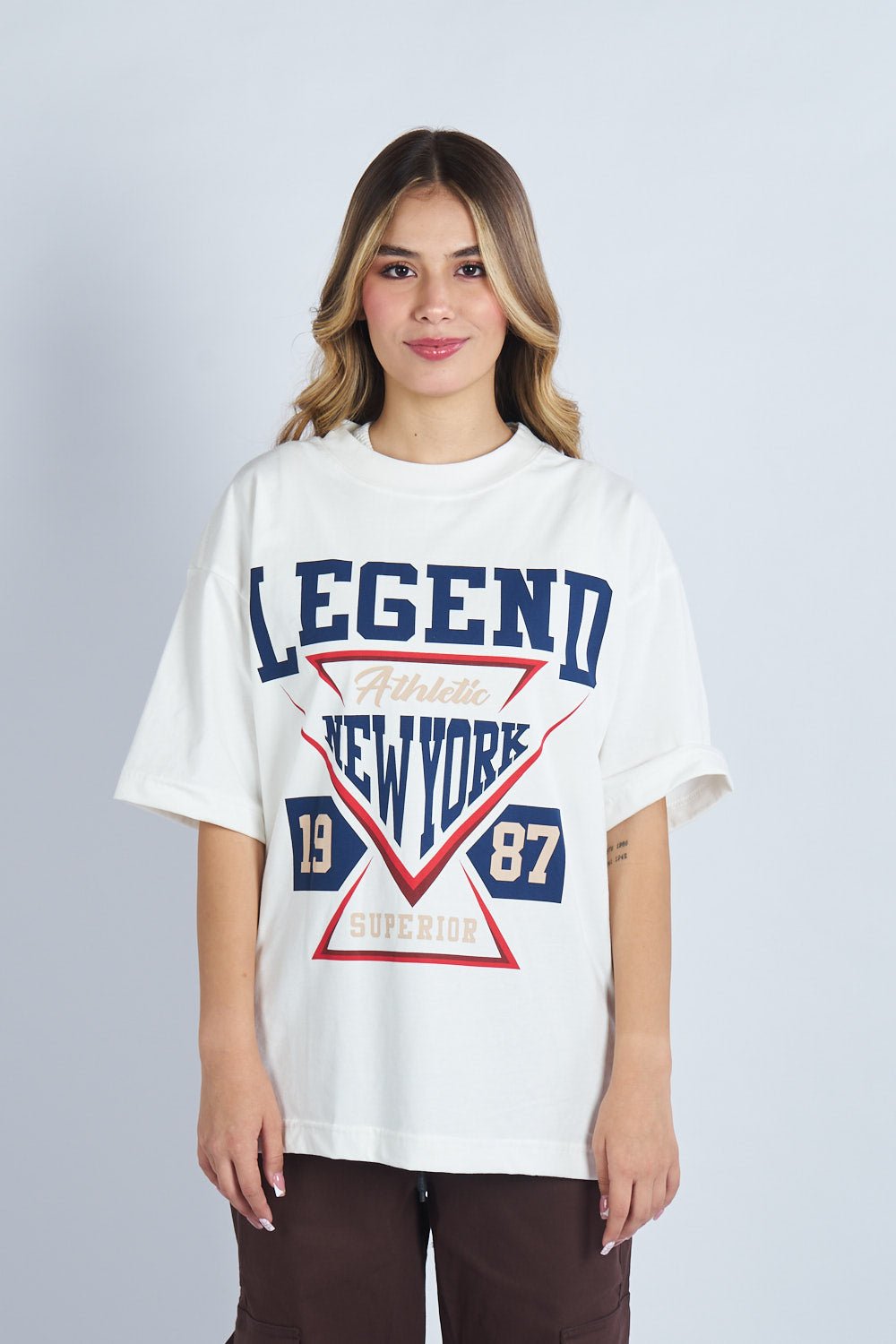 Camiseta oversize estampado Legend Blanco | DROP 03 |