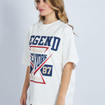 Camiseta oversize estampado Legend Blanco | DROP 03 |