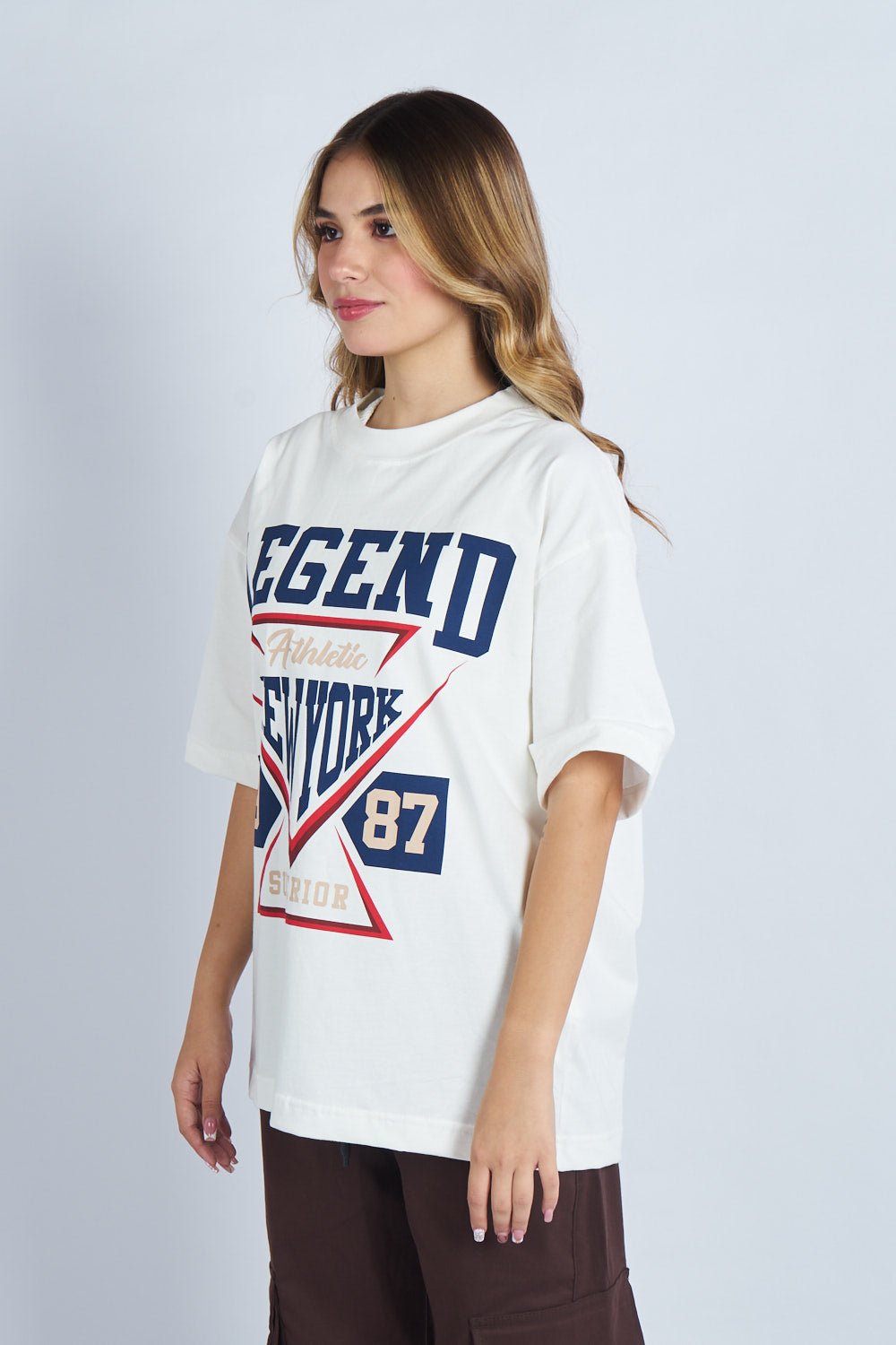 Camiseta oversize estampado Legend Blanco | DROP 03 |