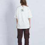 Camiseta oversize estampado New Jersey marfil | DROP 03 |