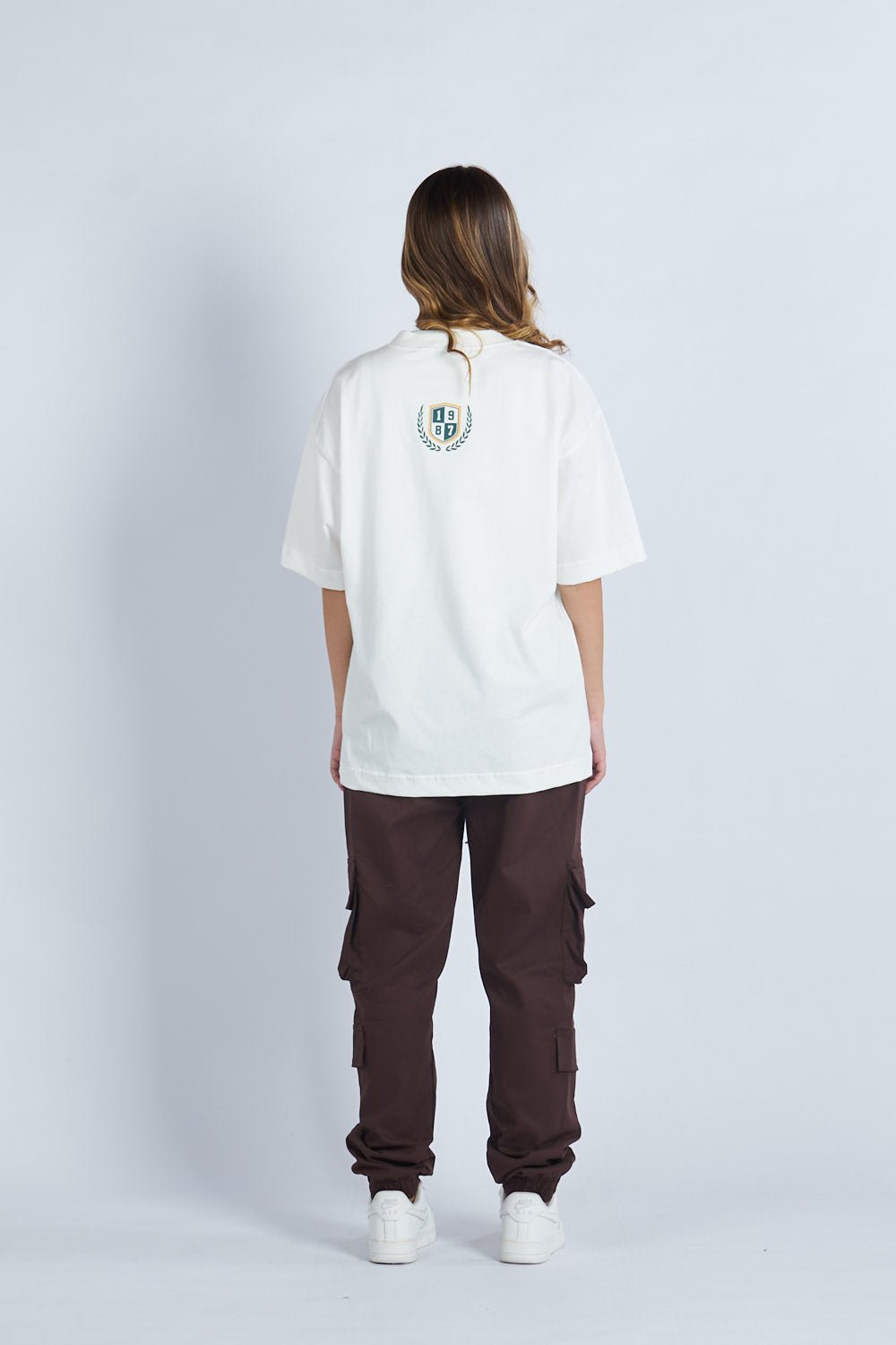 Camiseta oversize estampado New Jersey marfil | DROP 03 |