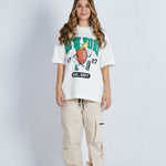 Camiseta oversize estampado New York Blanco| DROP 03 |