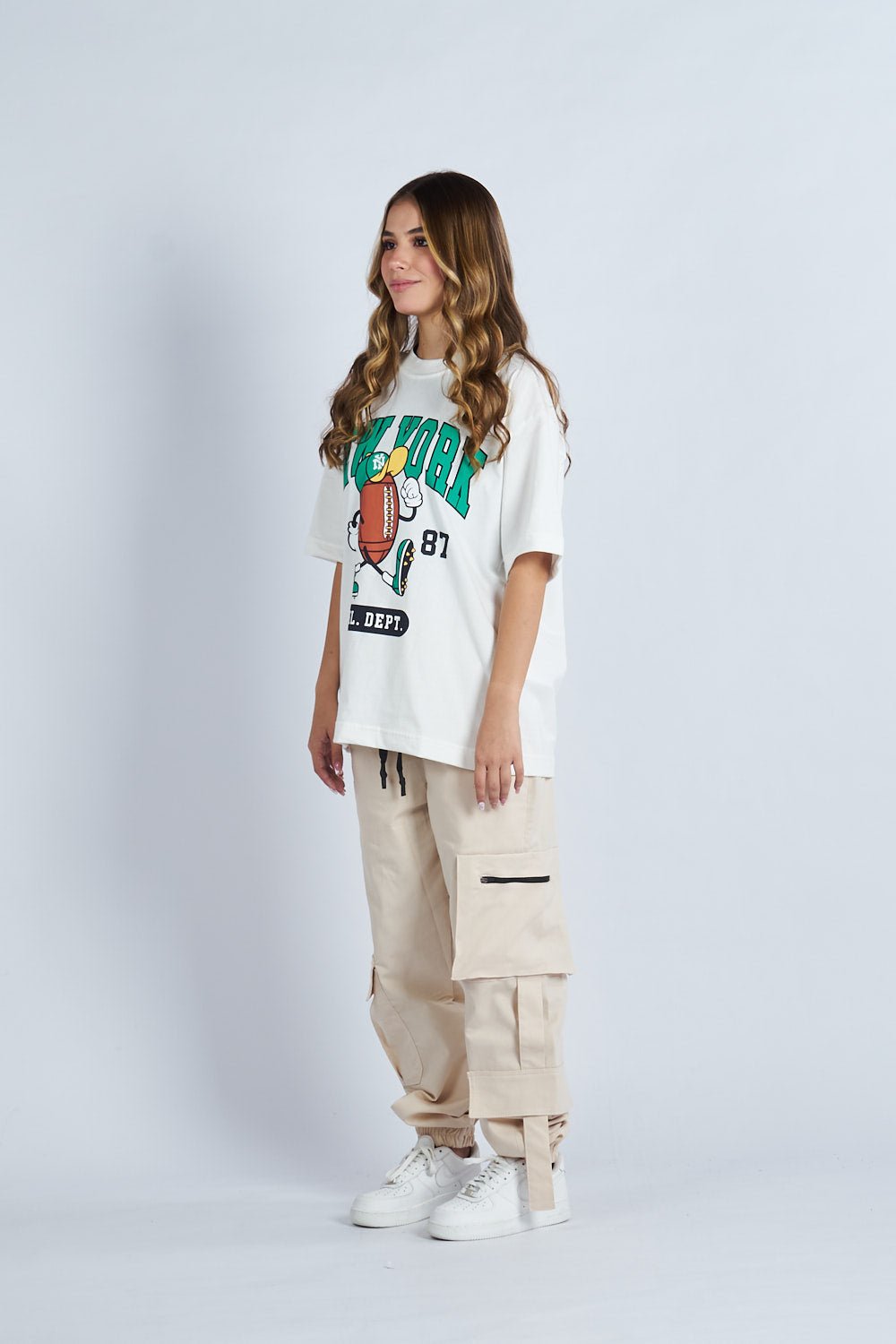 Camiseta oversize estampado New York Blanco| DROP 03 |