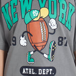 Camiseta oversize estampado New York Gris| DROP 03 |