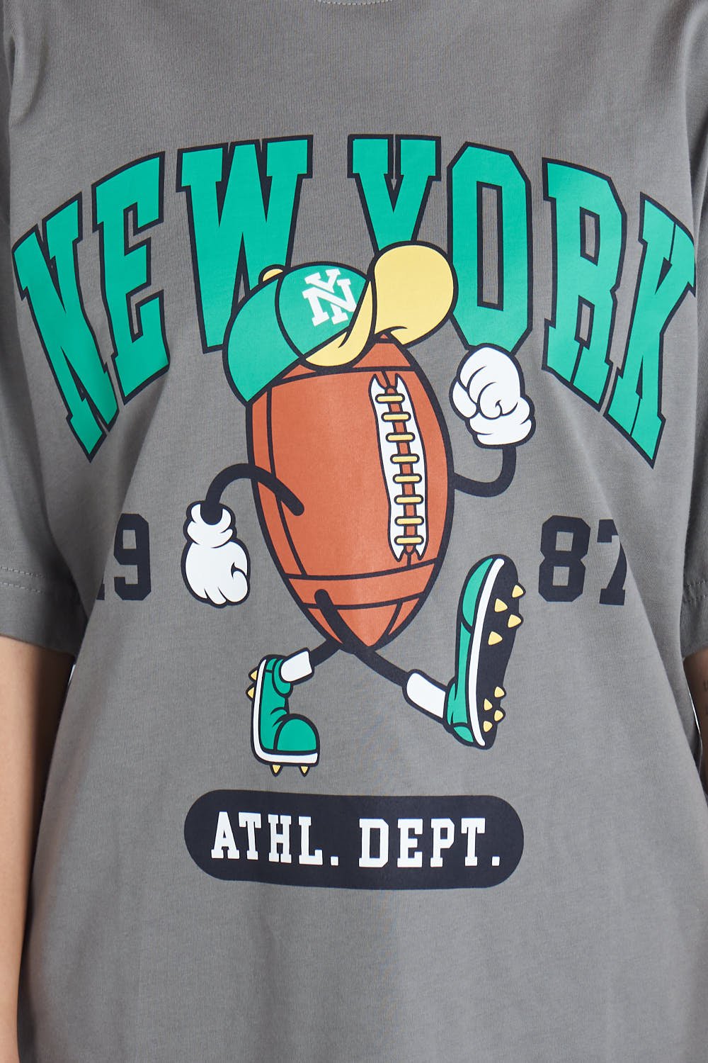 Camiseta oversize estampado New York Gris| DROP 03 |