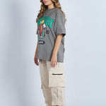 Camiseta oversize estampado New York Gris| DROP 03 |