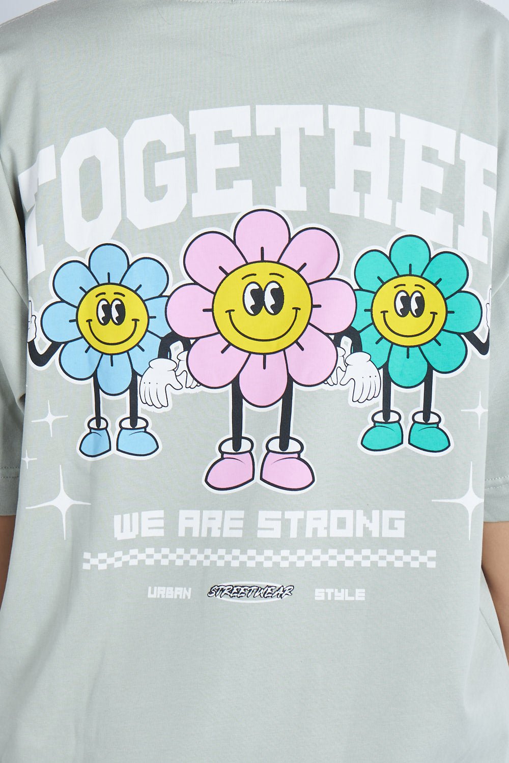Camiseta oversize estampado Together Gris V | DROP 03 |