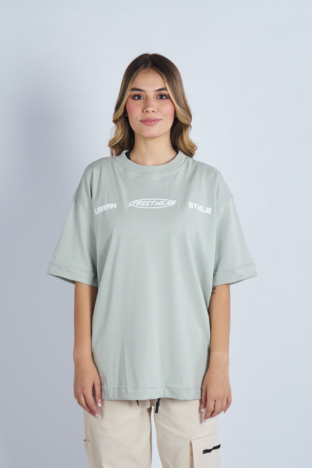 Camiseta oversize estampado Together Gris V | DROP 03 |