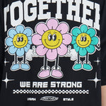 Camiseta oversize estampado Together Negro | DROP 03 |