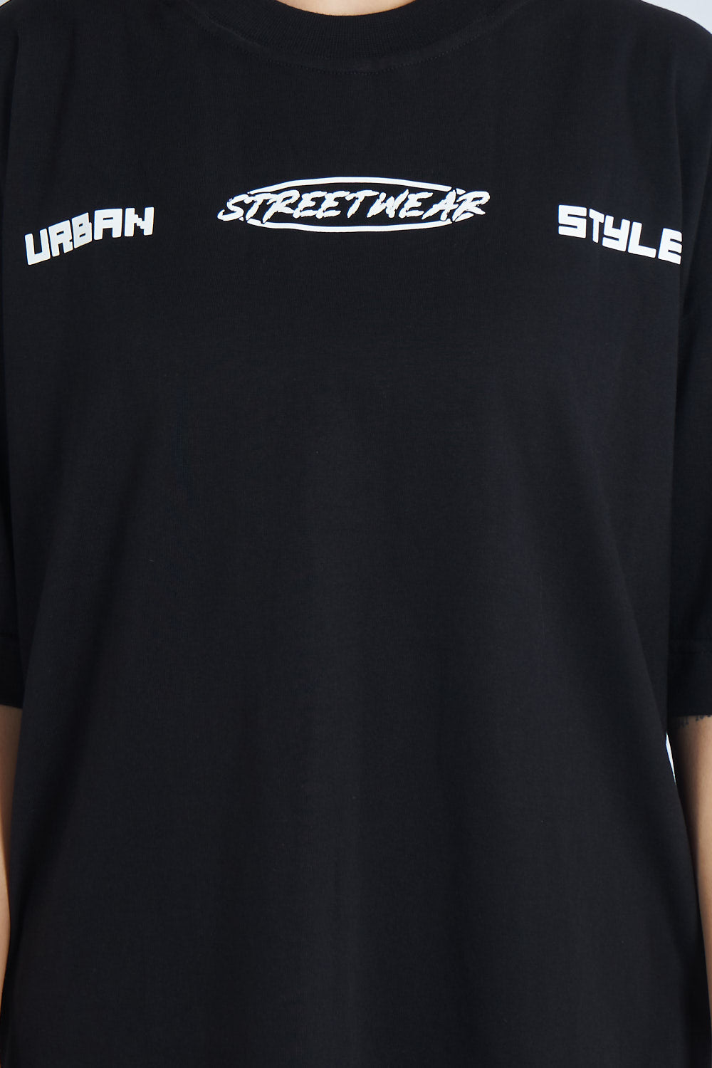 Camiseta oversize estampado Together Negro | DROP 03 |