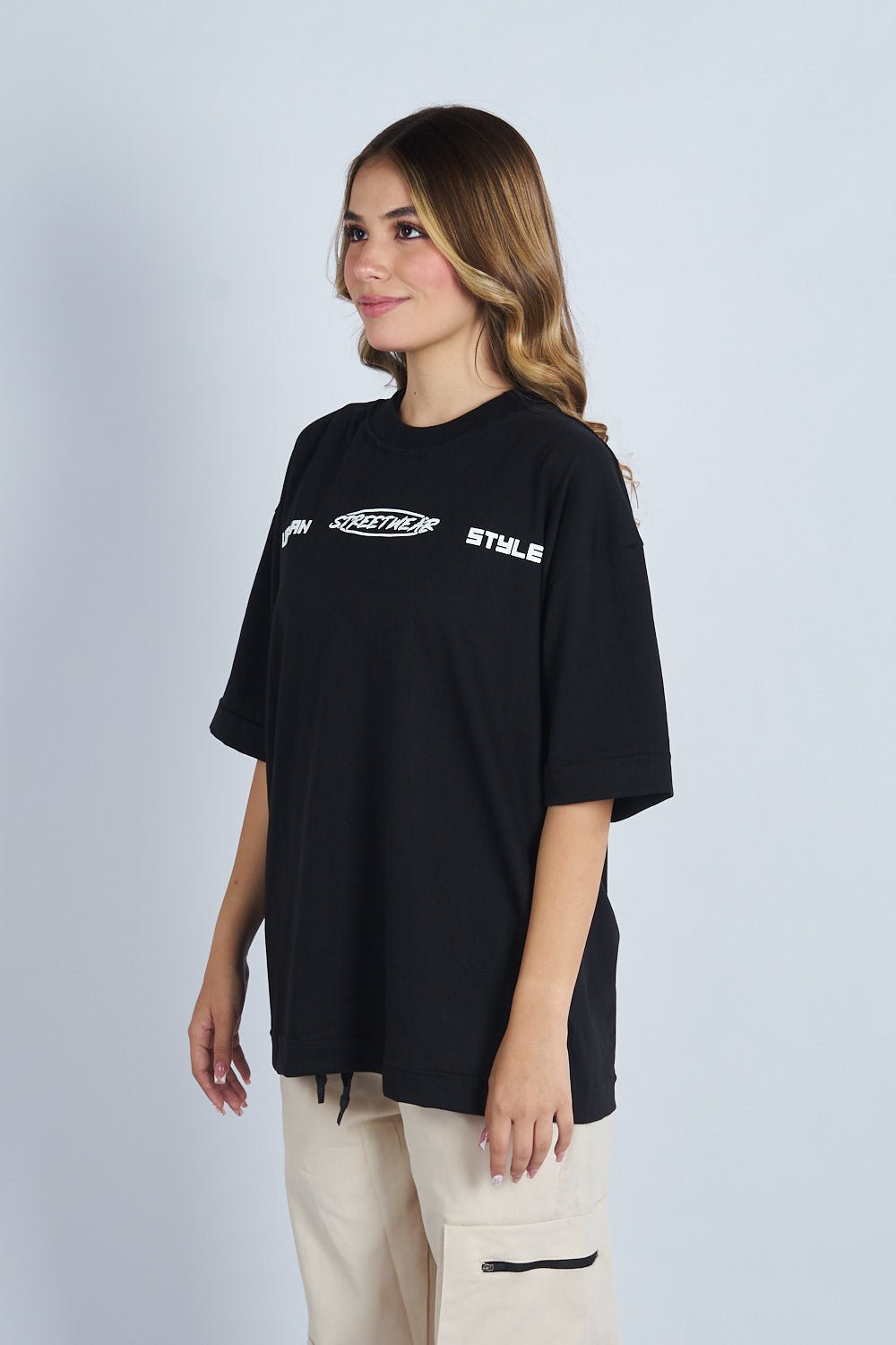 Camiseta oversize estampado Together Negro | DROP 03 |