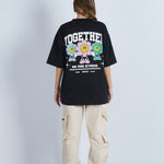 Camiseta oversize estampado Together Negro | DROP 03 |