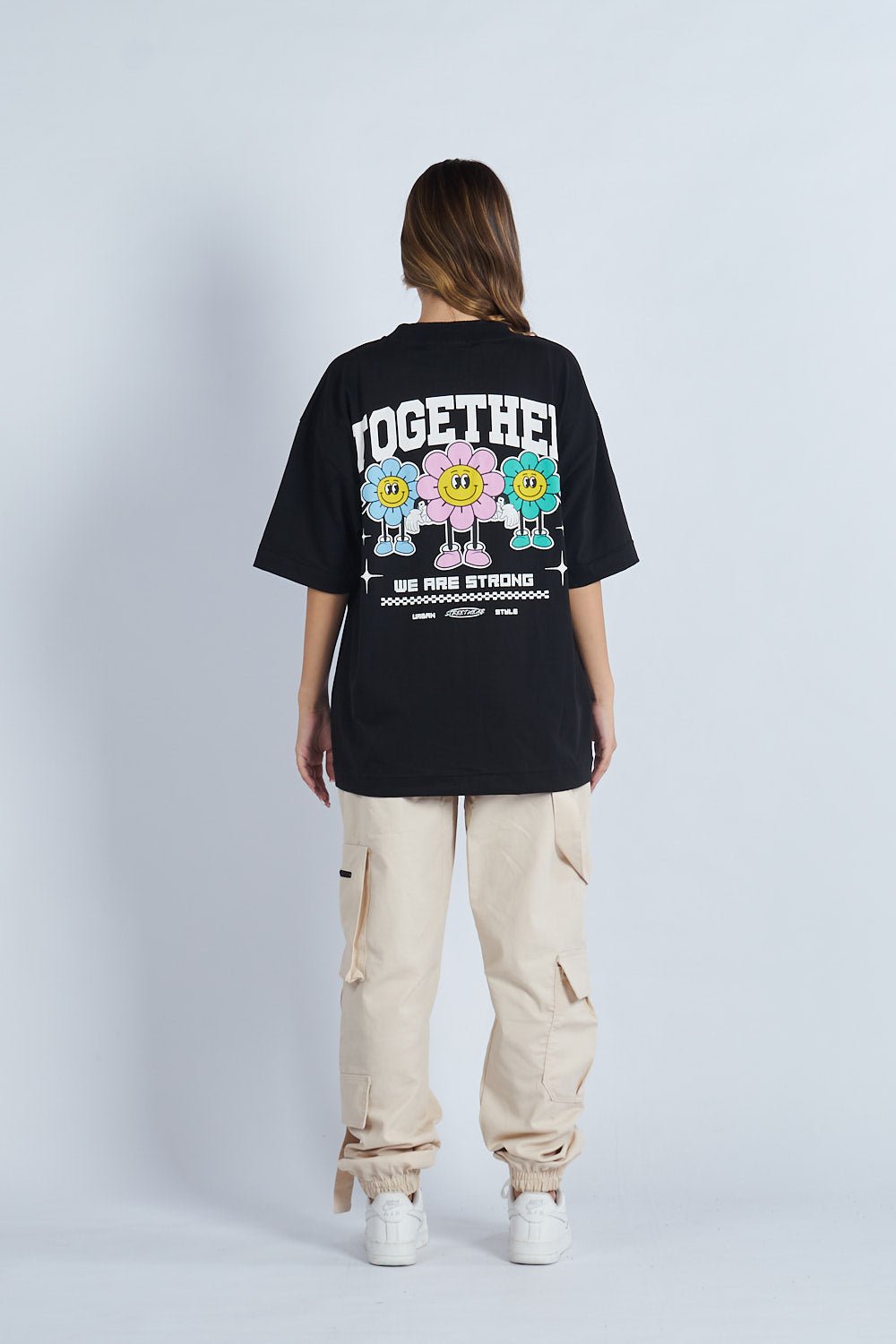 Camiseta oversize estampado Together Negro | DROP 03 |
