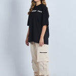 Camiseta oversize estampado Together Negro | DROP 03 |