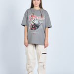 Camiseta oversize PLAY HARD GRIS | DROP 03 |