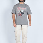 Camiseta oversize PLAY HARD GRIS | DROP 03 |