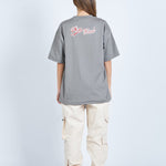 Camiseta oversize PLAY HARD GRIS | DROP 03 |