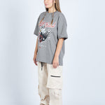 Camiseta oversize PLAY HARD GRIS | DROP 03 |