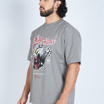 Camiseta oversize PLAY HARD GRIS | DROP 03 |