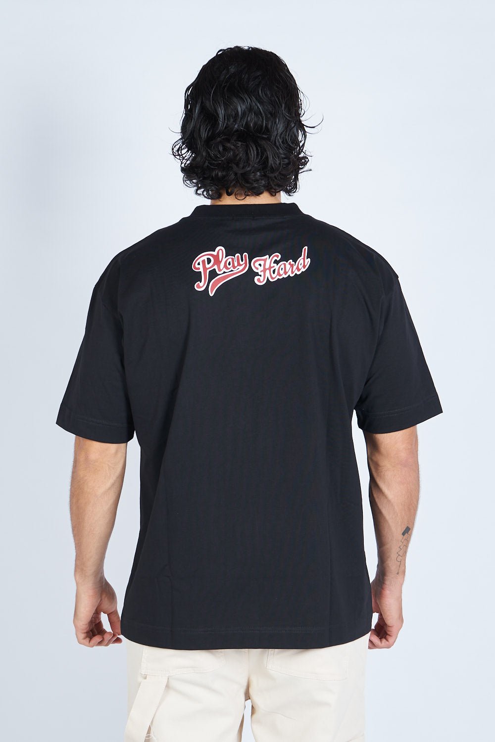 Camiseta oversize PLAY HARD NEGRO | DROP 03 |