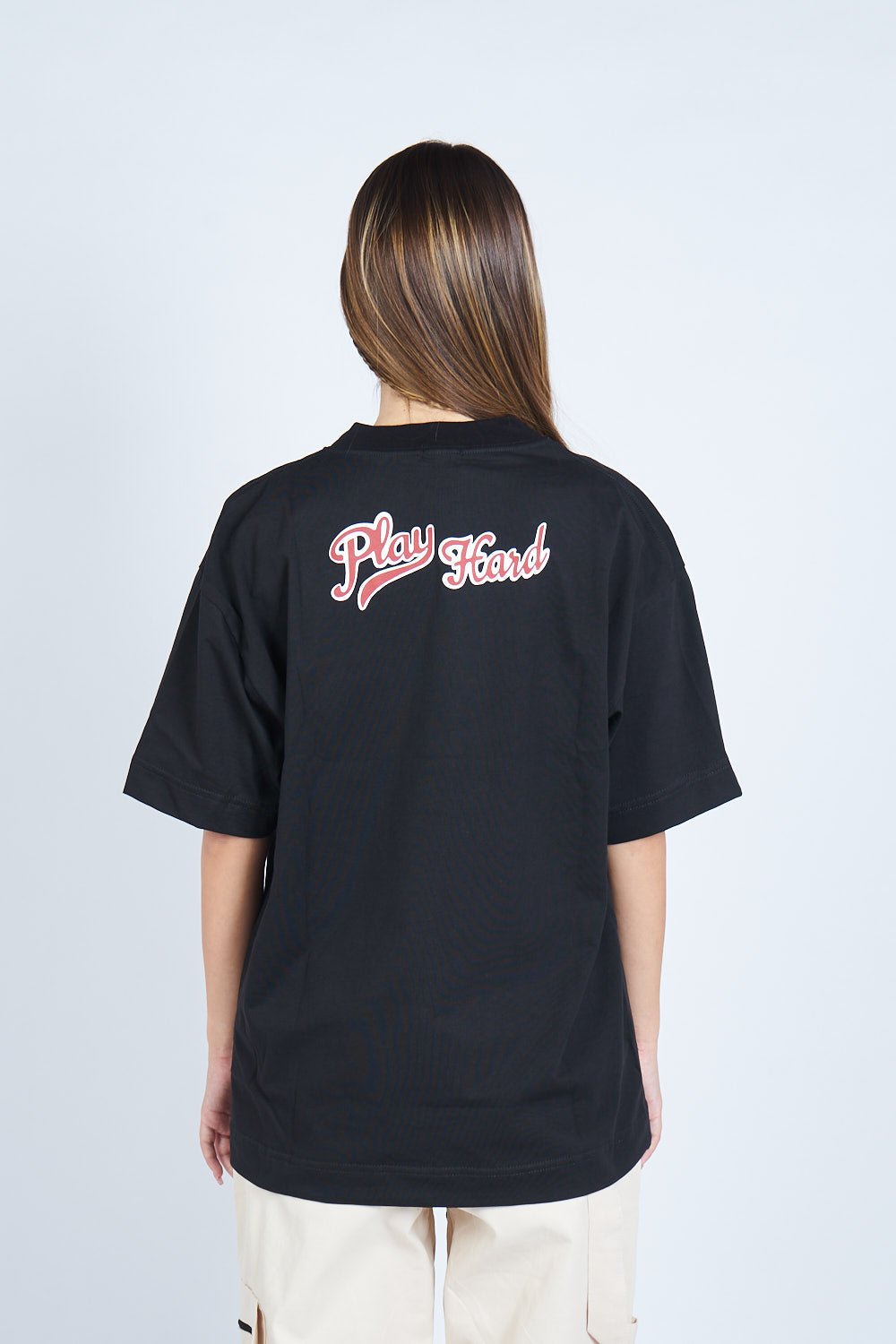 Camiseta oversize PLAY HARD NEGRO | DROP 03 |