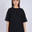 Camiseta oversize textura horizontal Negra