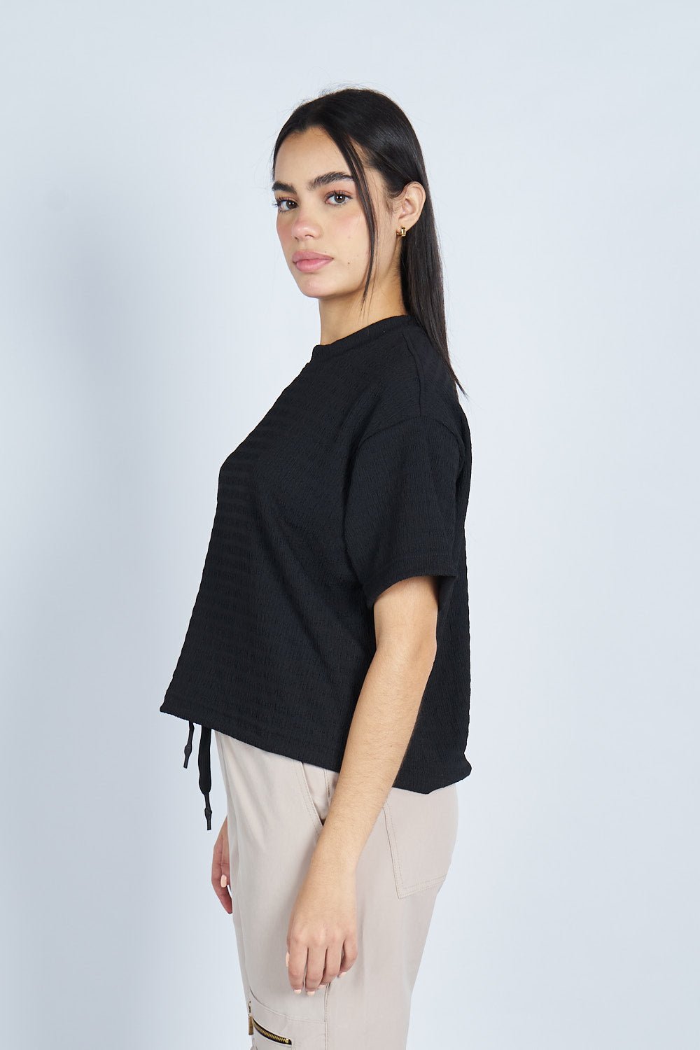 Camiseta oversize textura NEGRA | Drop 03 |