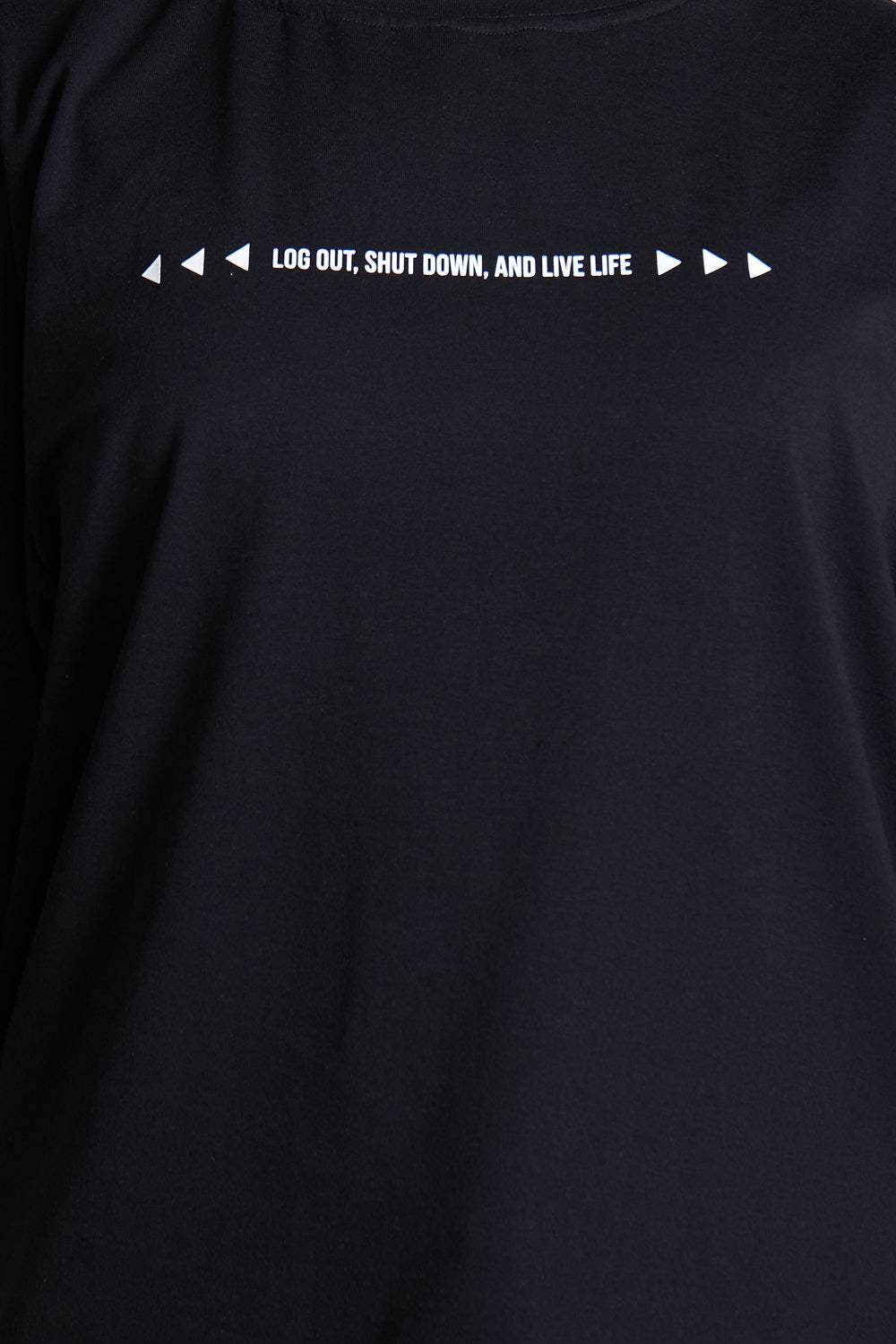 CAMISETA OVERSIZED ANGEL DETOX NEGRO - REDUX CLUB