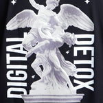 CAMISETA OVERSIZED ANGEL DETOX NEGRO - REDUX CLUB