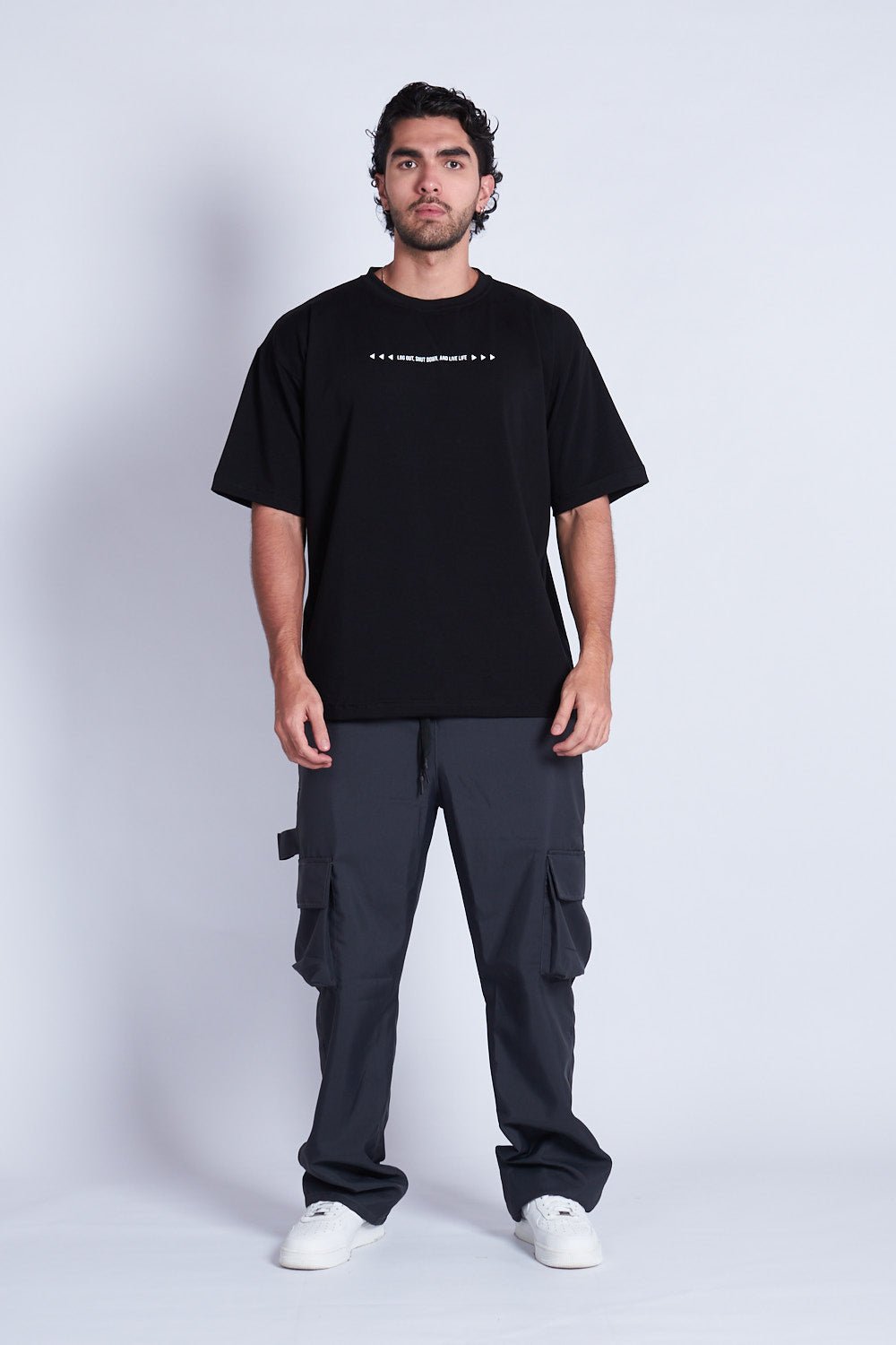 CAMISETA OVERSIZED ANGEL DETOX NEGRO - REDUX CLUB