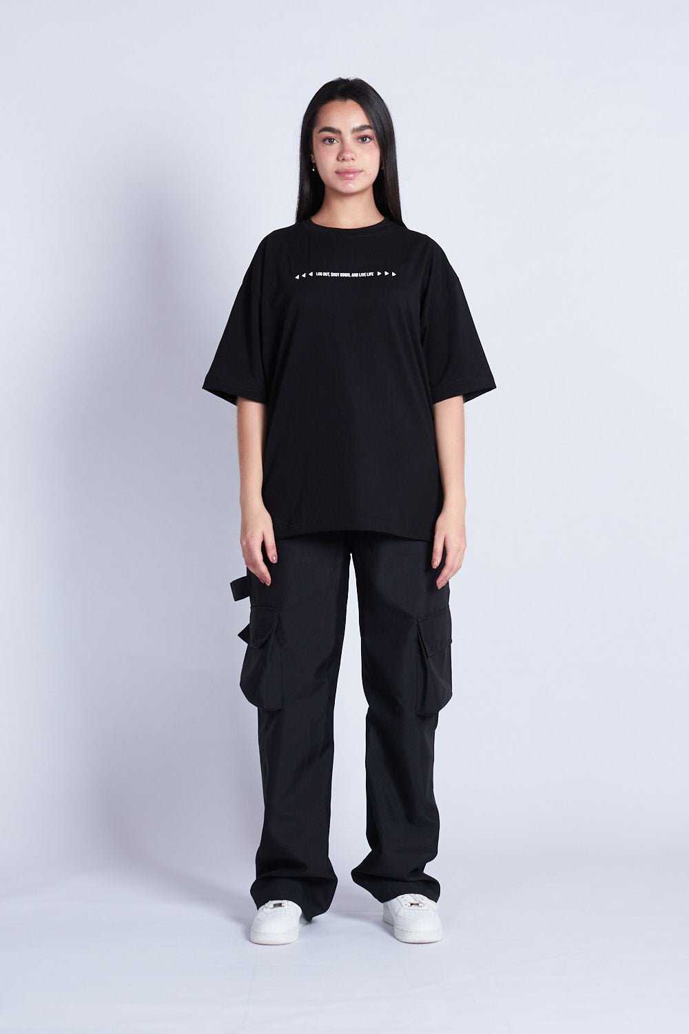 CAMISETA OVERSIZED ANGEL DETOX NEGRO - REDUX CLUB