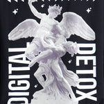 CAMISETA OVERSIZED ANGEL DETOX NEGRO - REDUX CLUB
