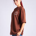 CAMISETA OVERSIZED CAFE SMILEY - CORD & CO