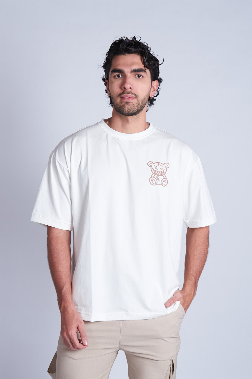 CAMISETA OVERSIZED FEEL GOOD MARFIL - REDUX CLUB