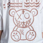 CAMISETA OVERSIZED FEEL GOOD MARFIL - REDUX CLUB