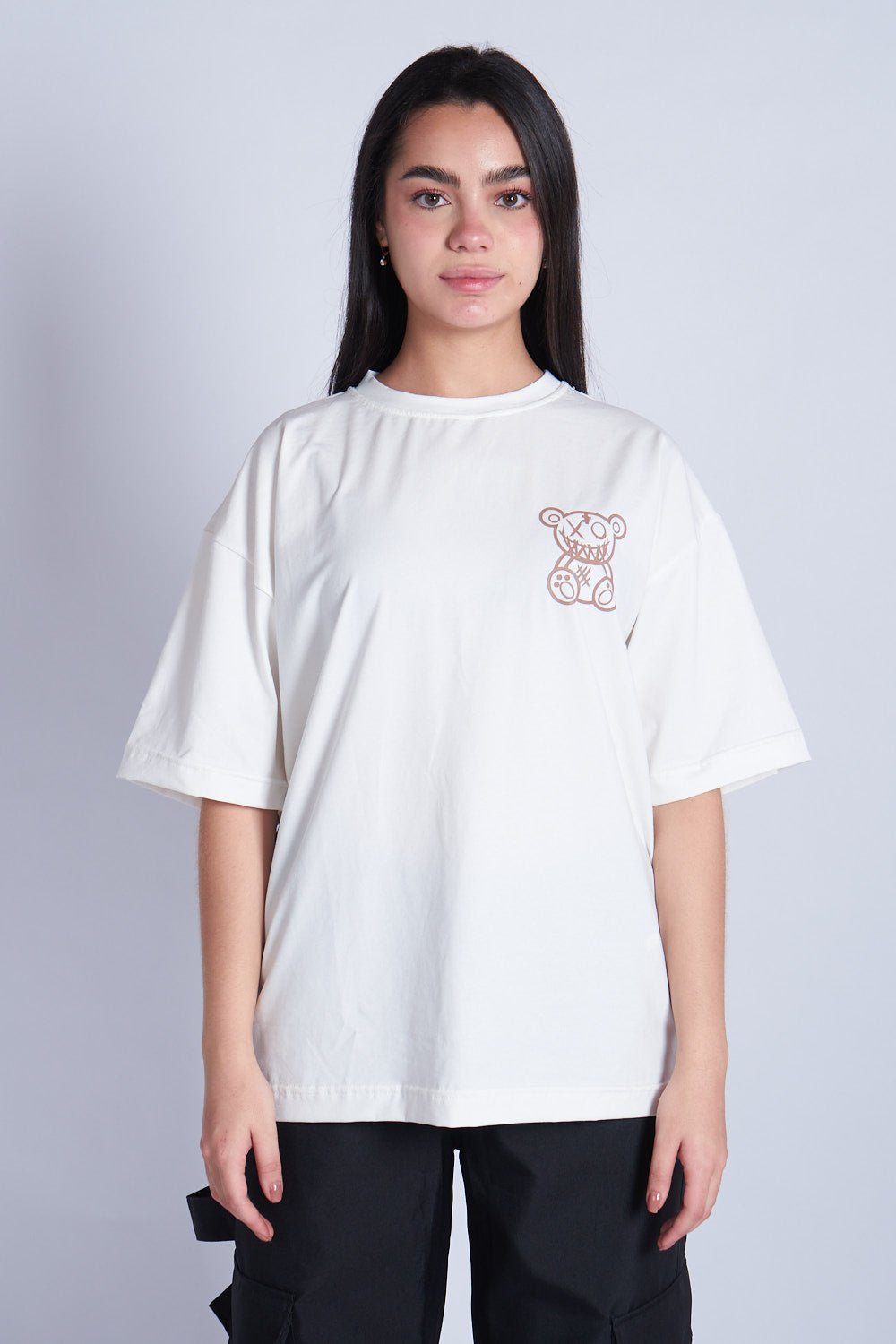 CAMISETA OVERSIZED FEEL GOOD MARFIL - REDUX CLUB