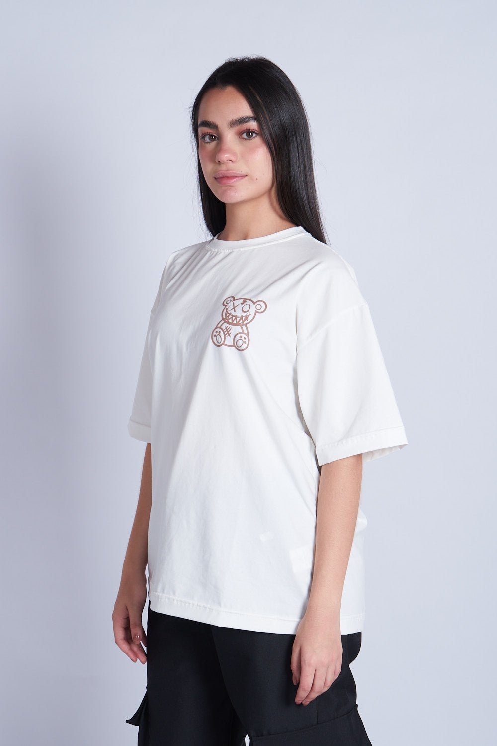 CAMISETA OVERSIZED FEEL GOOD MARFIL - REDUX CLUB